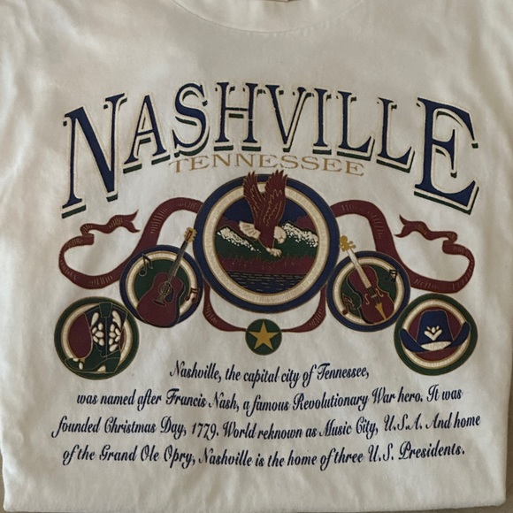 Vintage 90’s Nashville Tennessee Shirt Made in USA - Picture 4 of 8